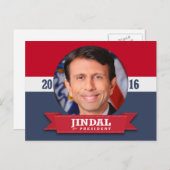 BOBBY JINDAL 2016 BRIEFKAART (Voorkant / Achterkant)