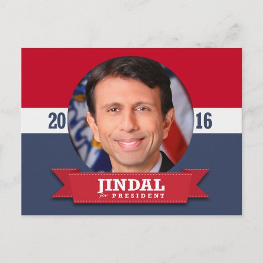 BOBBY JINDAL 2016 BRIEFKAART (Voorkant)