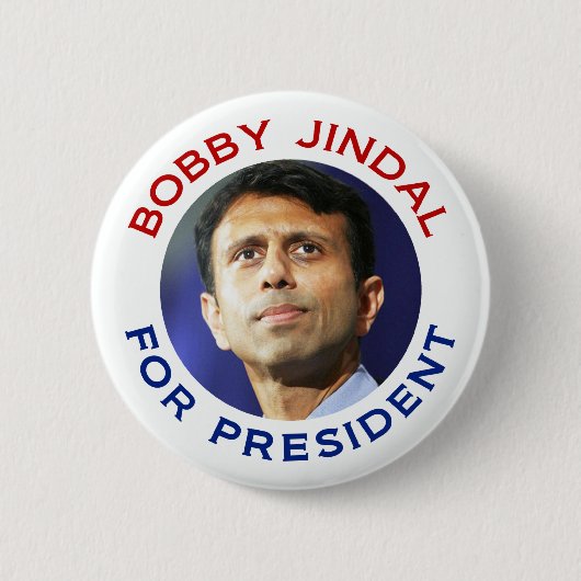 Bobby Jindal voor President Ronde Button 5,7 Cm (Voorkant)