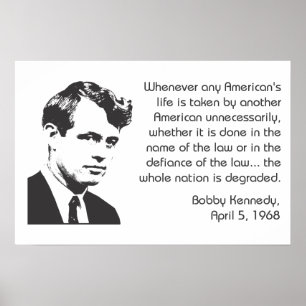 Bobby Kennedy NongeweldPoster Poster