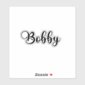 Bobby Name - handgeschreven kalligrafie Sticker (Vel)