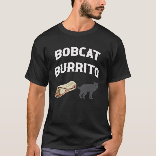 Bobcat Burrito Trapper Hunter T-shirt (Voorkant)