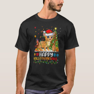 Bobcat Dier Gelukkig Bobcat Hellothanksmas T-shirt