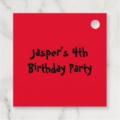 Bobcat-excavator Bedankjes Labels (Achterkant)