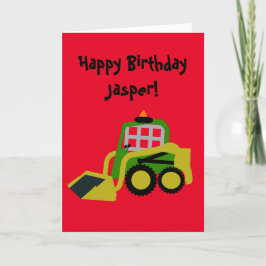 Bobcat Excavator Feestdagen Kaart