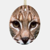 Bobcat Face Keramisch Ornament (Rechts)