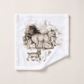 Bobcat-familie Bad Handdoek (Wasdoekje)