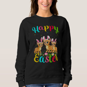 Bobcat Funny Easter Bunny Bobcat Happy Pasen Trui