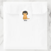 Bobcat Grappige Kat Bob Haar Pun Ronde Sticker (Tas)