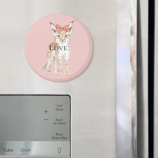 Bobcat Leopard Love Magneet (Insitu (Koelkast))