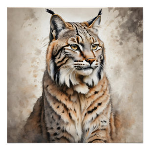 Bobcat no 3 Glanzend Poster Perfect Poster