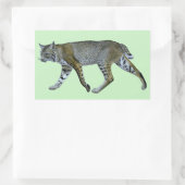 Bobcat Rechthoekige Sticker (Tas)