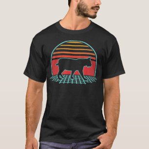 Bobcat Retro 80s Stijl Dierenvriend Gift T-shirt