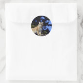 Bobcat Ronde Sticker (Tas)
