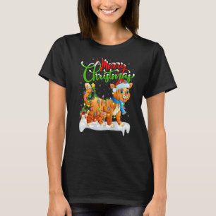 Bobcat Xmas Decorations Santa Bobcat Kerstmis T-shirt