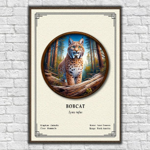 Bobcat Zoölogie Serie Poster