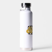 Bobcats Checkerboard Water Bottle: Gold Waterfles (Rechts)