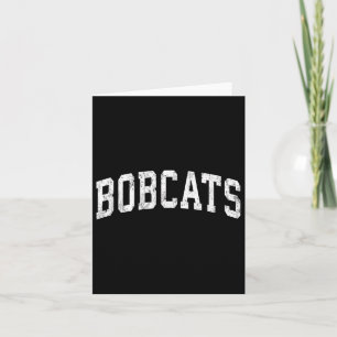 Bobcats Mascot Athletic Sports Name Design Kaart