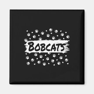 Bobcats Mascotte School Spirit Mannen Vrouwen Luip Magneet