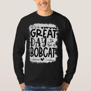 Bobcats School Sports Fan Team Spirit Mascot Bleac T-shirt