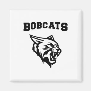 Bobcats Sport Met Mascotte Sticker Magneet