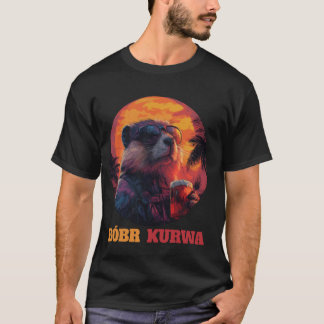 Bober Bobr Bóbr Bieber Kurwa Meme Grappig Retro Me T-shirt