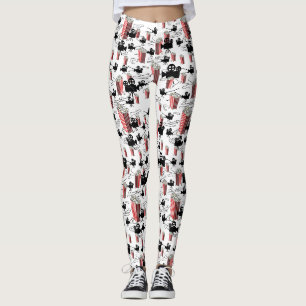 Bobines de film et leggings au popcorn
