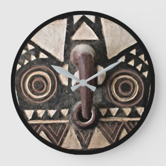 Bobo Bwa Hawk-masker - Ronde wandklok Grote Klok