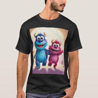 Bobo en Zippy: Heldere vrienden in een monsterwere T-shirt