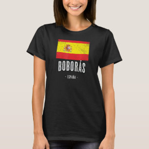 Bobors Spain Es Vlag Stad Bandera Ropa T-shirt