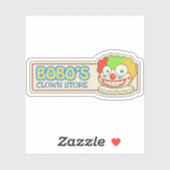 Bobo's Clown Store Sticker (Vel)