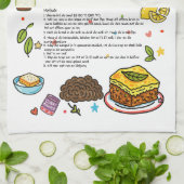 Bobotie Illustré Recette Torchon Sud-Africain (Plié)