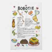 Bobotie Illustré Recette Torchon Sud-Africain (Vertical)