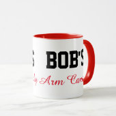 Bob's Arm Candy Mug rouge (Devant droit)