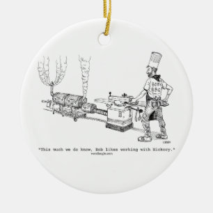 Bob's BBQ Ornament (rond, ovaal, vierkant)