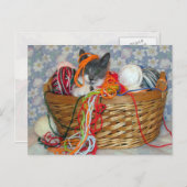 Bob's Fun met Yarn Briefkaart (Voorkant / Achterkant)