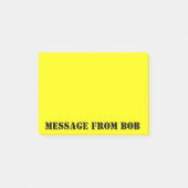 Bob's Notes Dayglow Yellow (Voorkant)