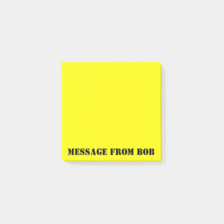 Bob's Notes Dayglow Yellow 3 X 3