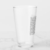 Bob's Super Long Vraag Pint Glass Glas (Rechts)