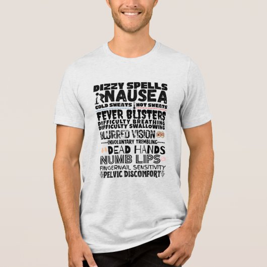 Bob's Symptomen Tri-Blend Shirt (Voorkant)