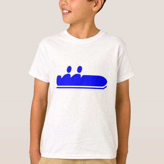 Bobsled - blauw t-shirt (Voorkant)