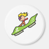 Bobsleeën Magneet (Voorkant)