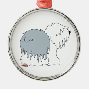 Bobtail Sheepdog Metalen Ornament