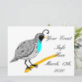 Bobwhite Blue-throated Quail Thunder_Cove (Staand voorkant)