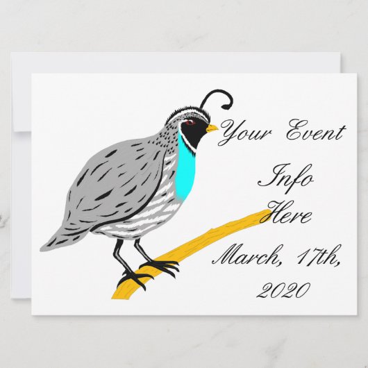 Bobwhite Blue-throated Quail Thunder_Cove (Voorkant)