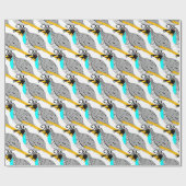 Bobwhite Blue-throated Quail Thunder_Cove Cadeaupapier (Vlak)