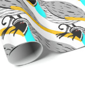 Bobwhite Blue-throated Quail Thunder_Cove Cadeaupapier (Rol Hoek)