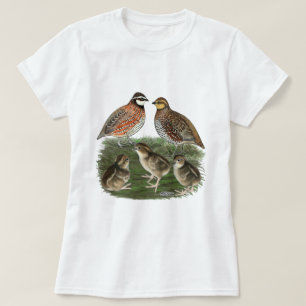 Bobwhite Kwartelfamilie T-shirt