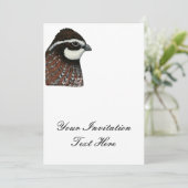 Bobwhite Kwartelskop Kaart (Staand voorkant)