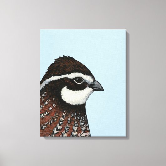 Bobwhite Quail Canvas Afdruk (Voorkant)